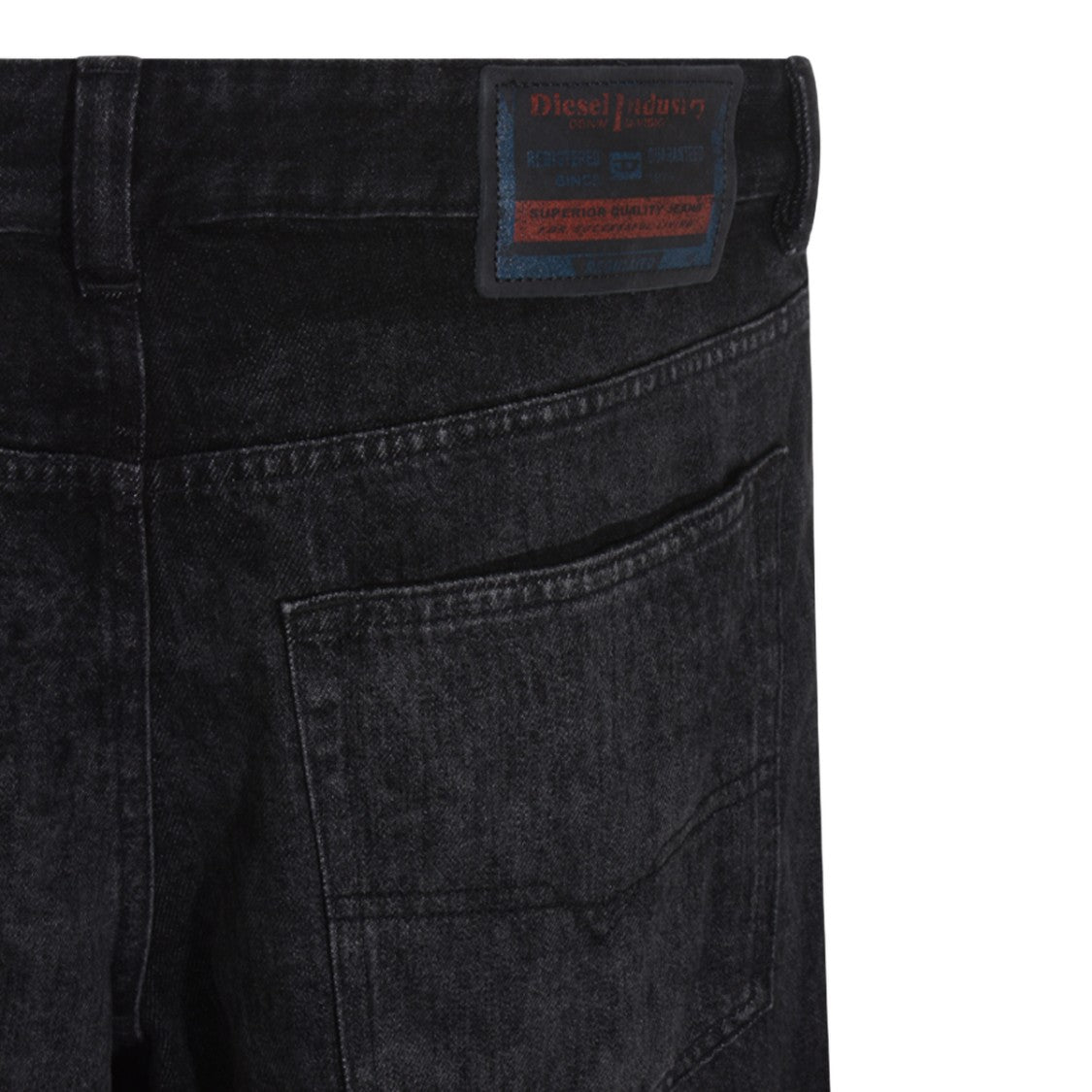 Diesel Straight-Leg Black Jeans With Subtle Branding