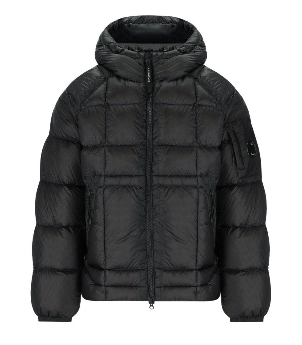C.P. Company D.D. Shell Black Hooded Down Jacket