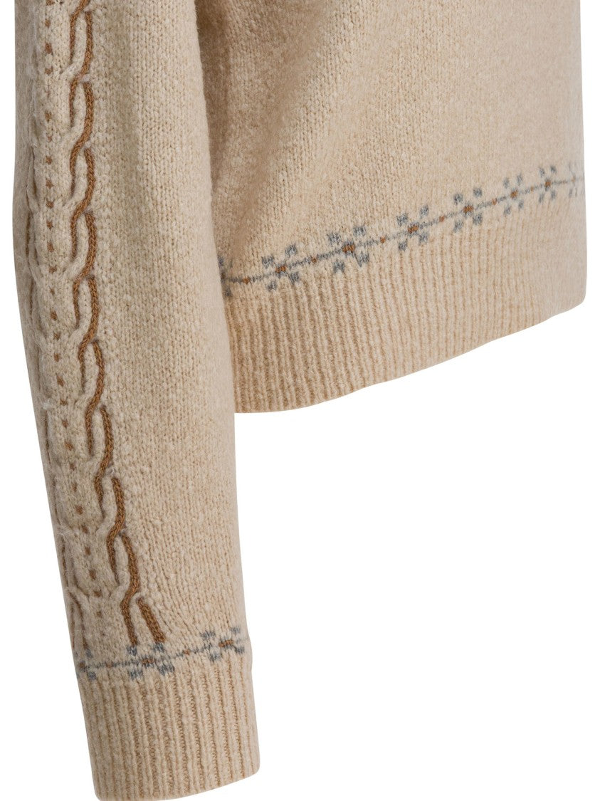 Guest In Residence Multicolored Pattern Knitwear With Textured Finish