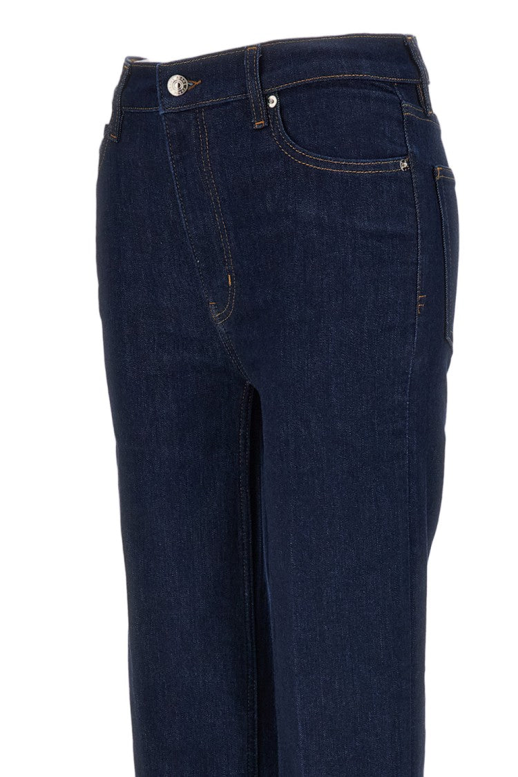 Frame Blue Le Sleek Straight High-Rise Stretch Jeans