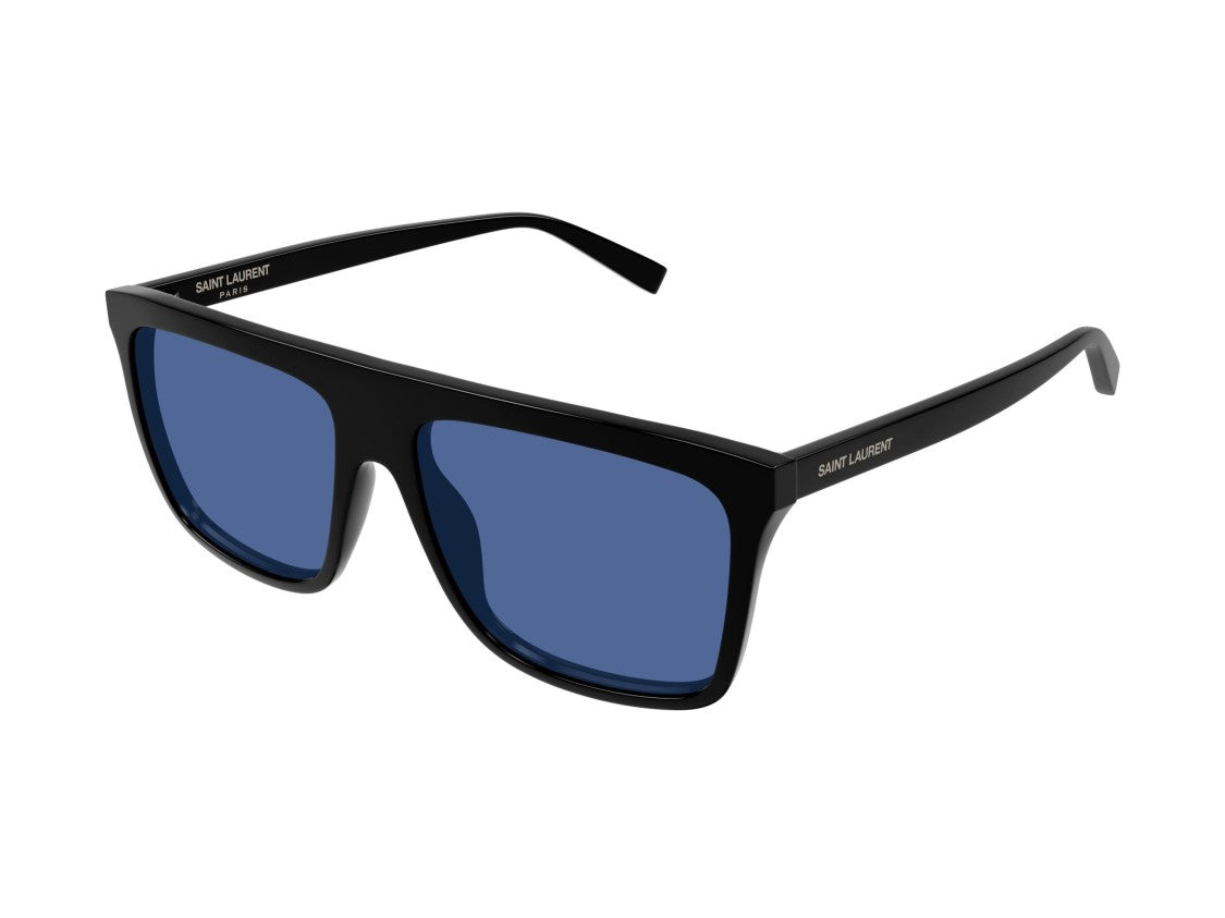 Saint Laurent Blue Sl 904 Oversized Square Sunglasses