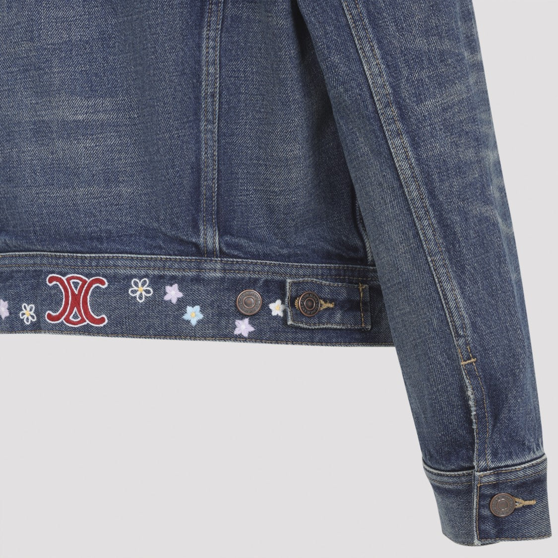 Celine Vintage Blue Denim Jacket