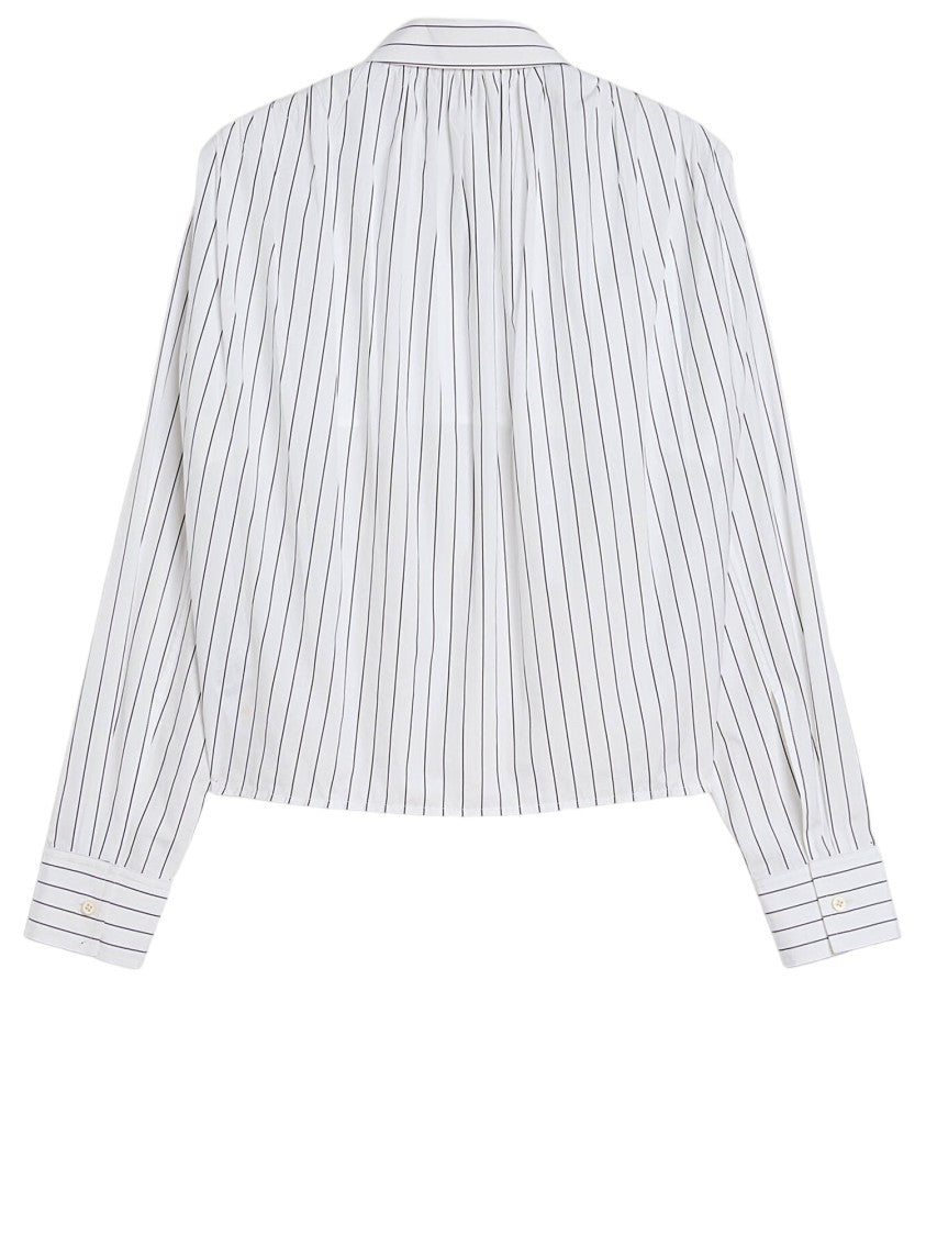 Jil Sander Vertical Striped Cotton Shirt