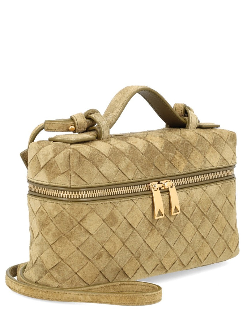 Bottega Veneta Woven Leather Vanity Case With Gold-Tone Hardware