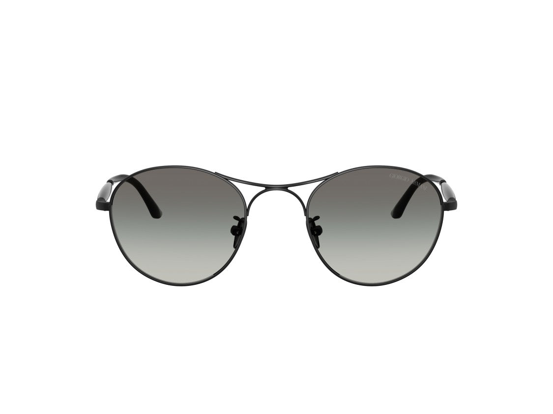 Giorgio Armani 0Ar6177 Double Bridge Steel Round Sunglasses