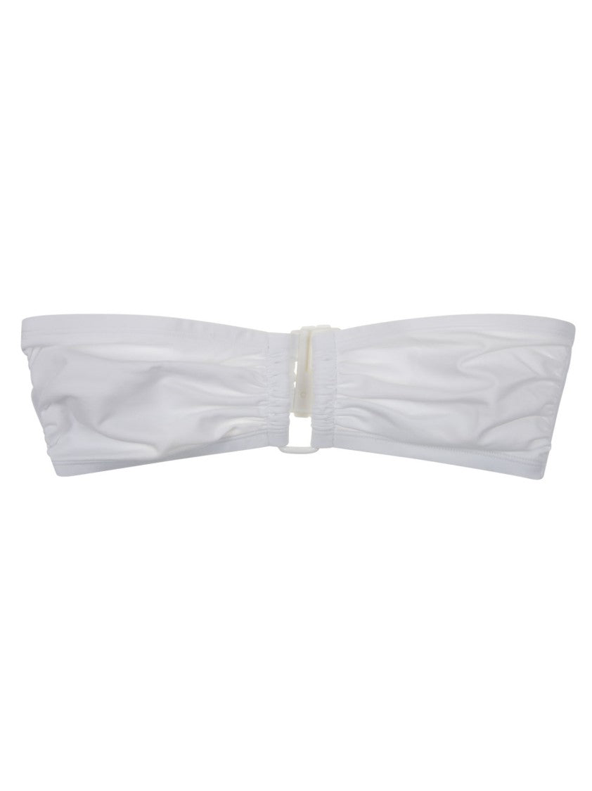 Eres White Minimalist Central Clasp Sweatband