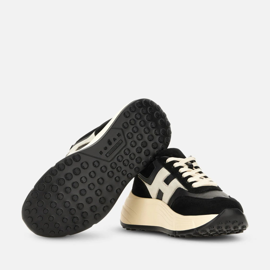 Hogan H669 H Sneakers With Sophisticated Black Upper