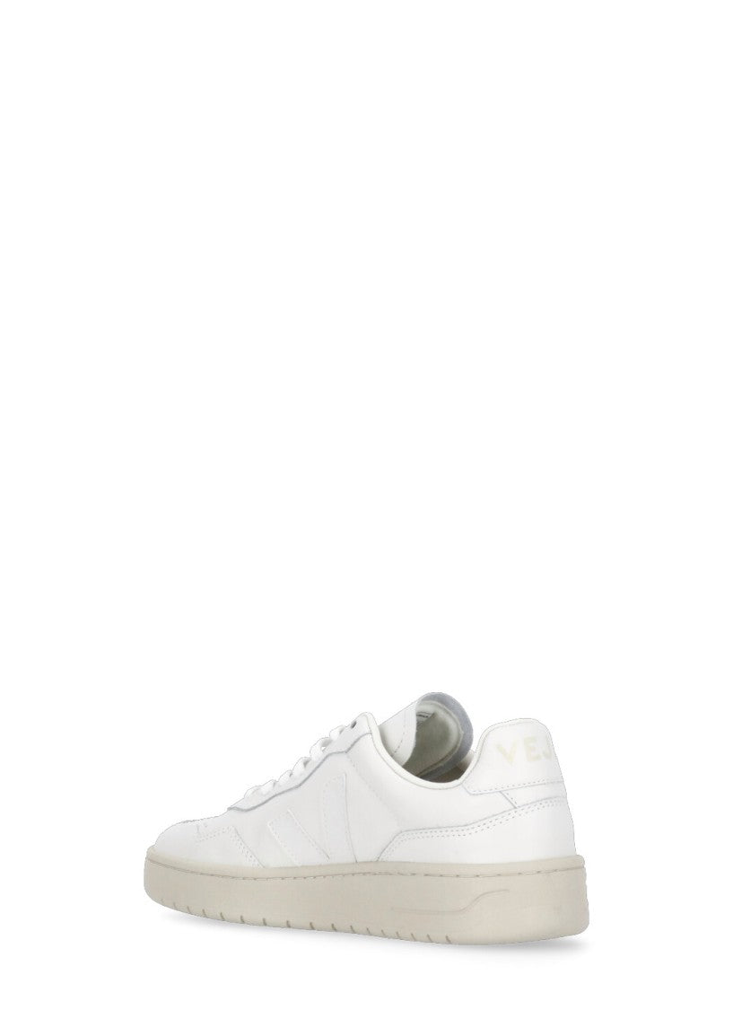 Veja White V90 O.T. Breathable Leather Sneakers