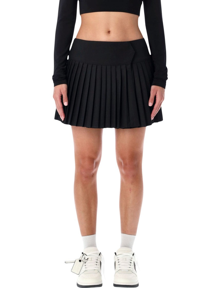Off-White Pleated Mini Skirt
