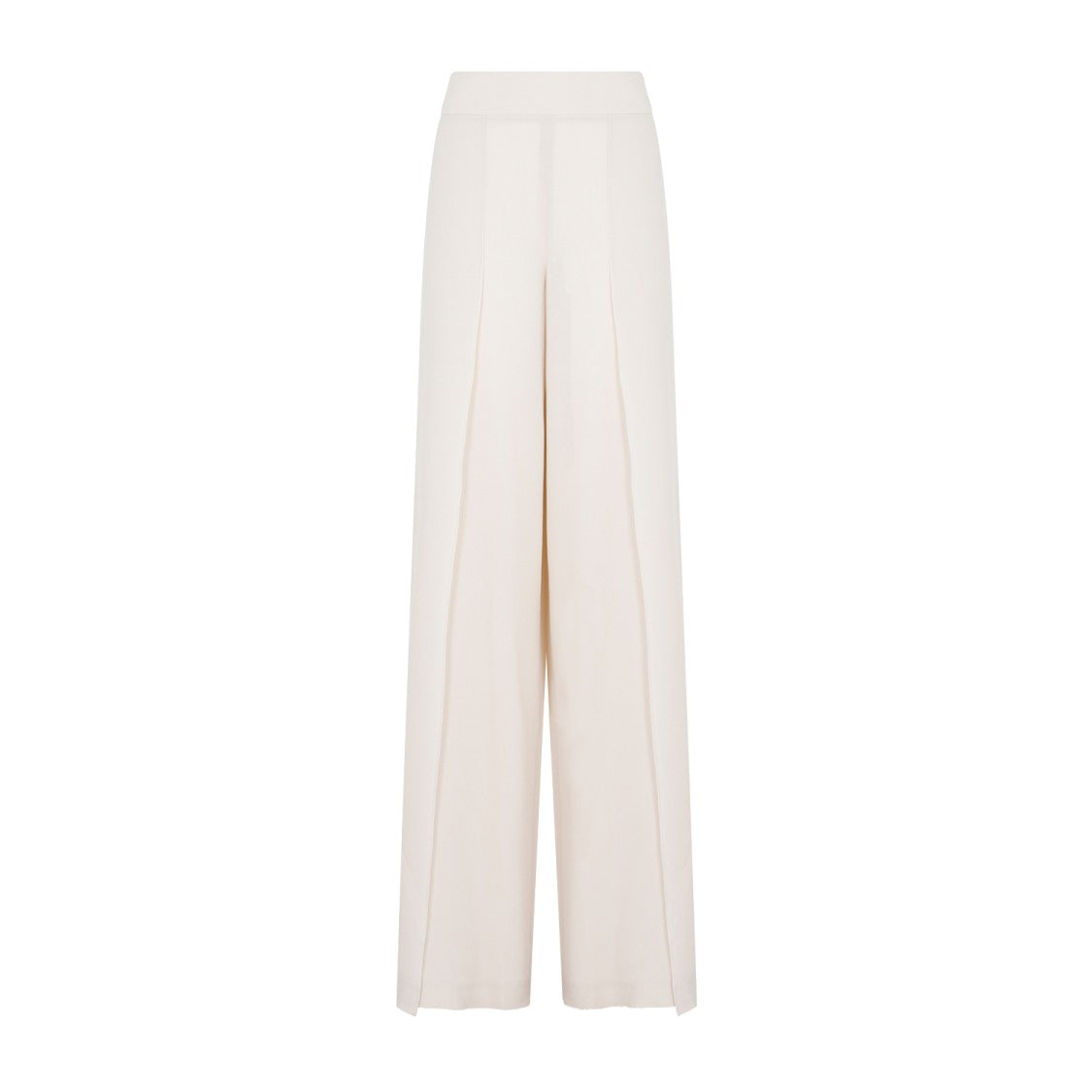 Akris Greige Silk Fellia Chiffon Pants