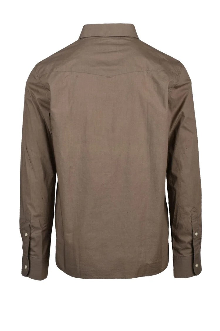 Officine Generale Cotton Shirt - Taupe