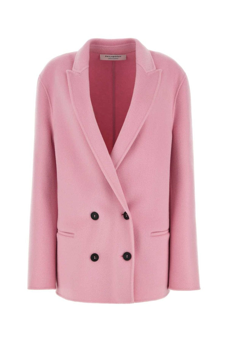 Philosophy Di Lorenzo Serafini Pink Wool Blazer