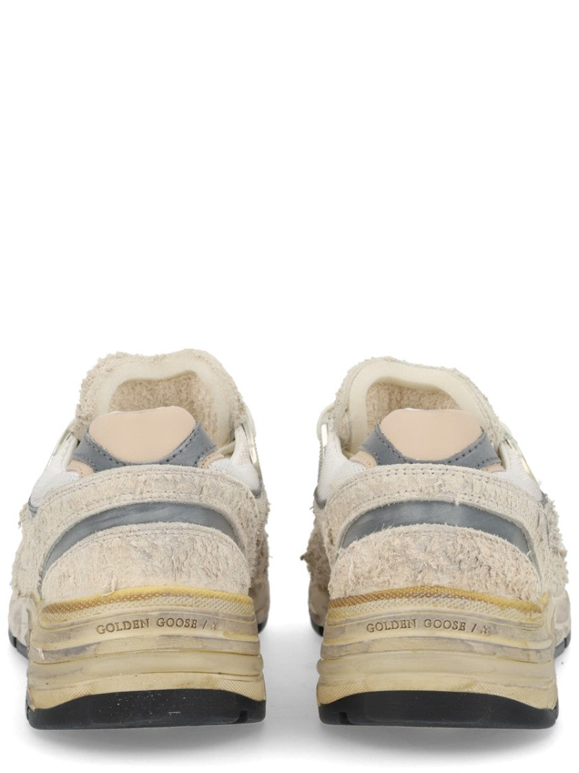 Golden Goose Neutral Distressed Worn-In Star Detail Sneakers