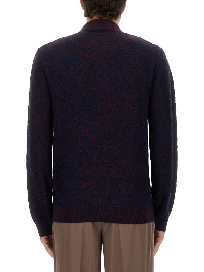 Etro Long-Sleeved Polo Shirt