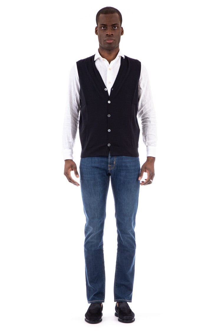 Drumohr Buttoned Cotton Vest
