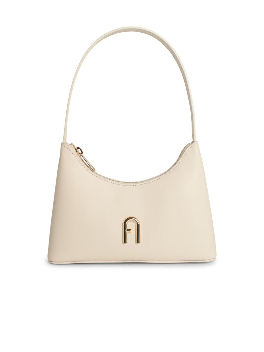 Furla 'Diamante' Cream Leather Mini Bag
