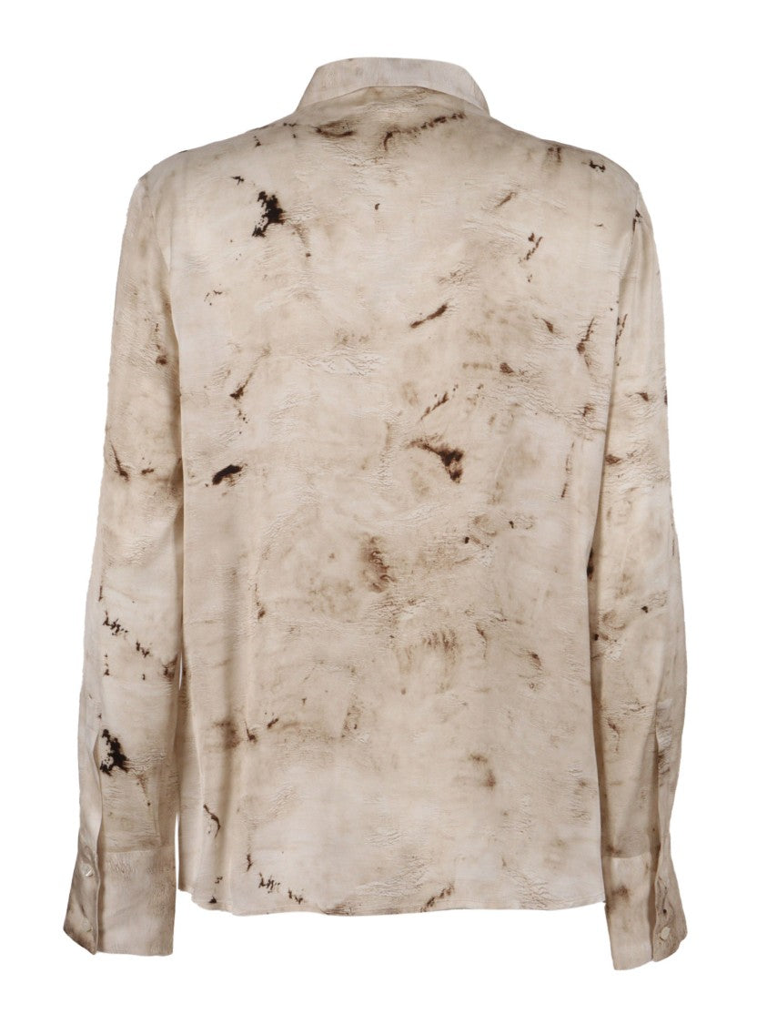 Peserico Flowing Blouse In Light Beige