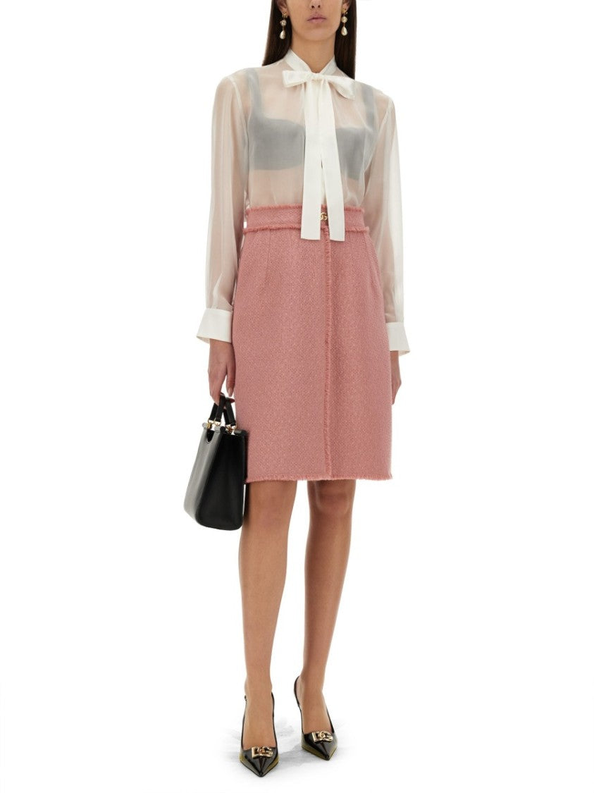 Dolce & Gabbana "Rachel" Tweed Midi Skirt