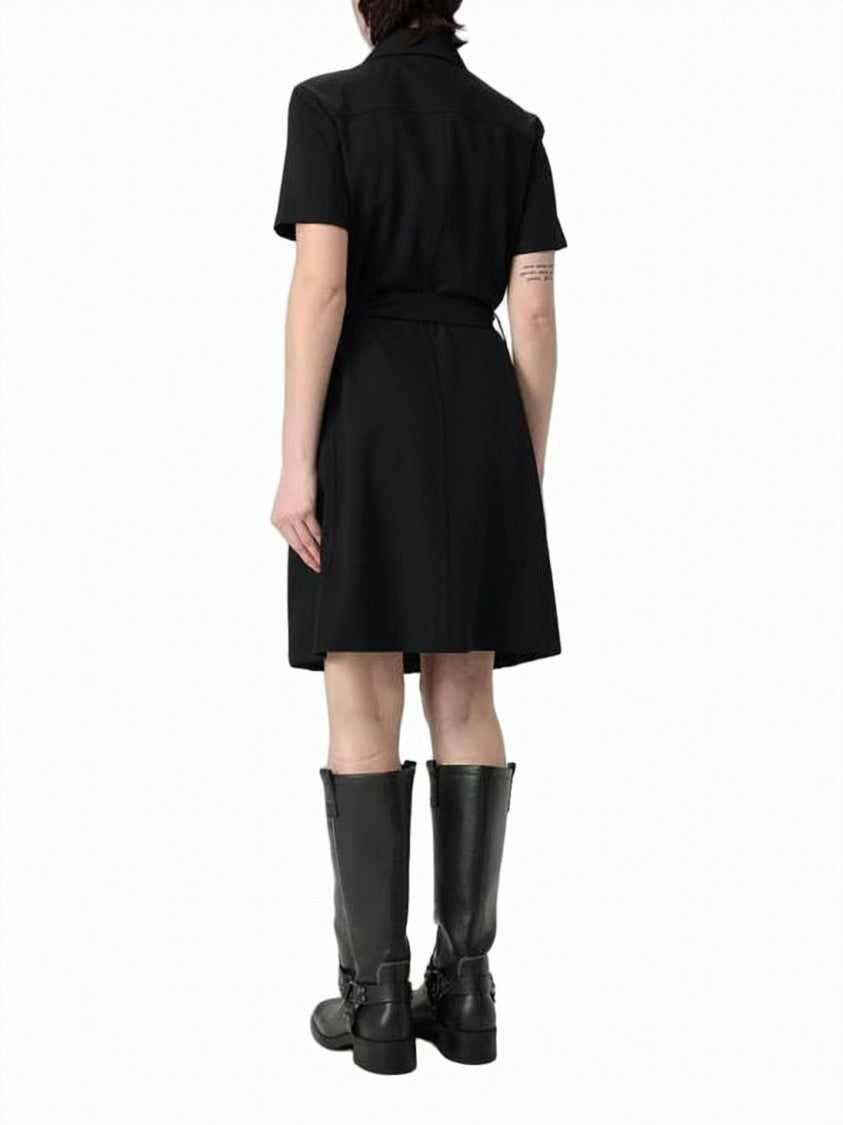 Burberry Tailored Black Midi Dress