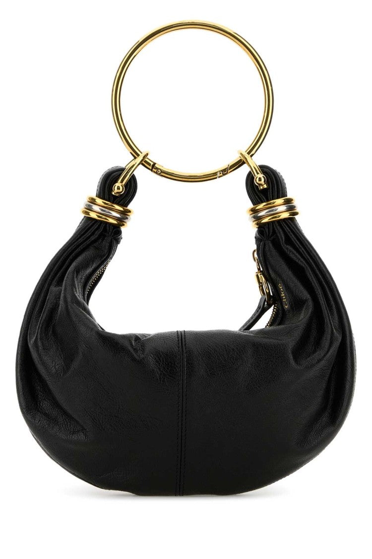 Chloé Black Leather Bracelet Handbag