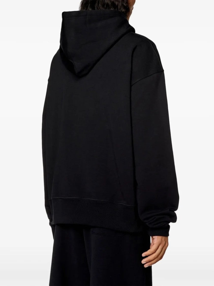 Diesel Relaxed Fit Hoodie With Classic Hood And Kangaroo Pocket