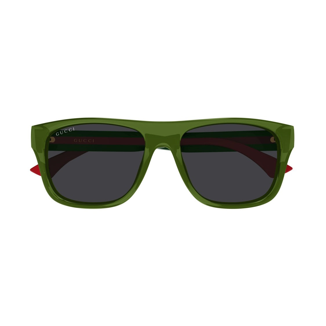 Gucci Gg2119s Rectangular Olive Green Sunglasses