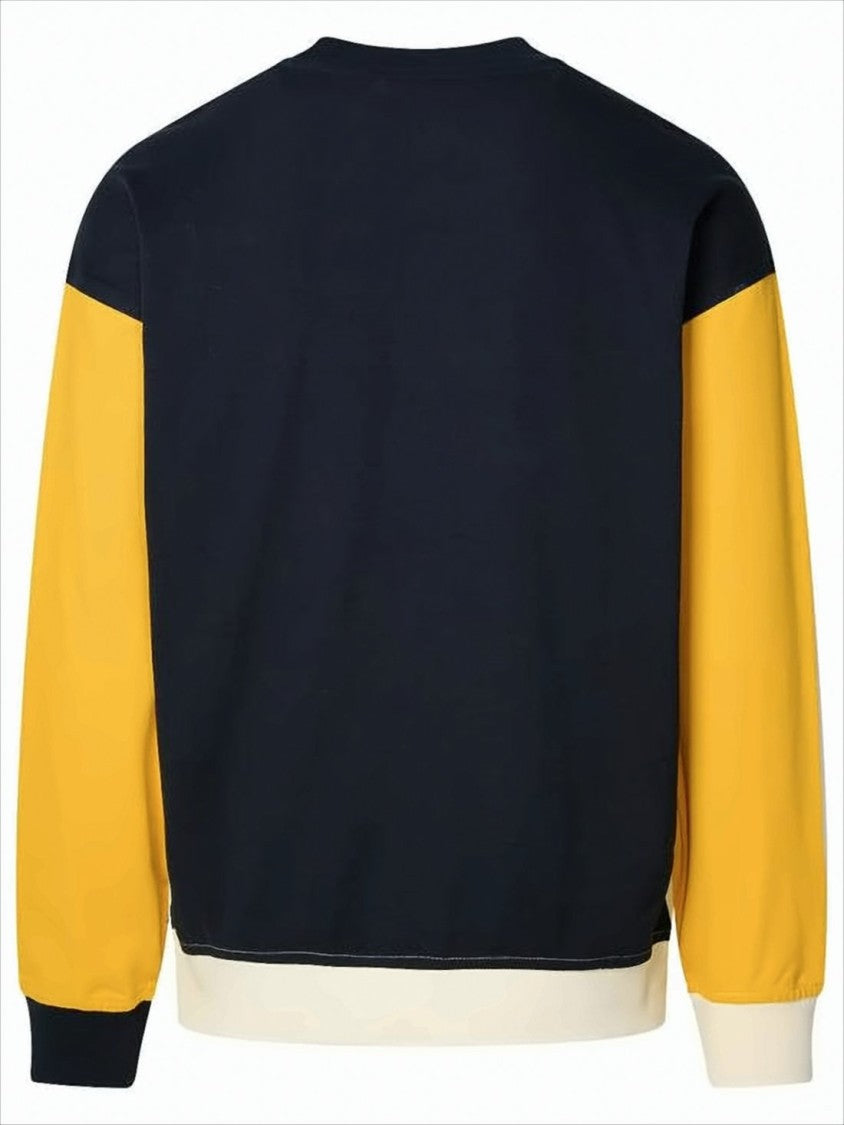 Isabel Marant Color-Block Long-Sleeve T-Shirt With Bold Lettering