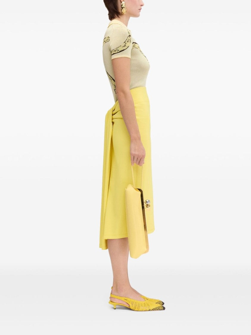 Jacquemus Le Marino V-Neck Polo With Playful Banana Print