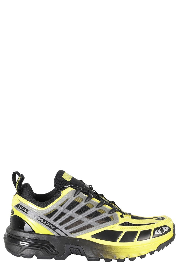 Mm6 By Maison Margiela X Salomon Black And Yellow Acs Pro Mesh Quicklace Sneakers