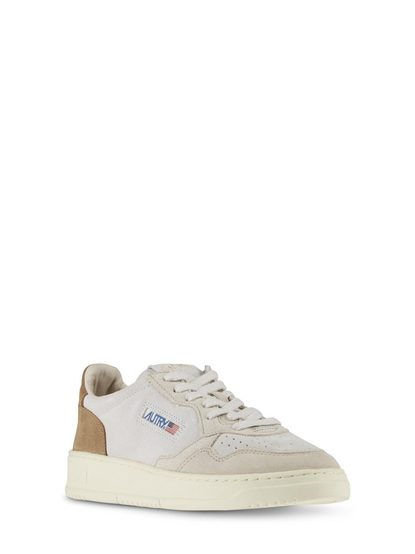 Autry Low-Top Suede And Leather Sneakers With Contrasting Accents