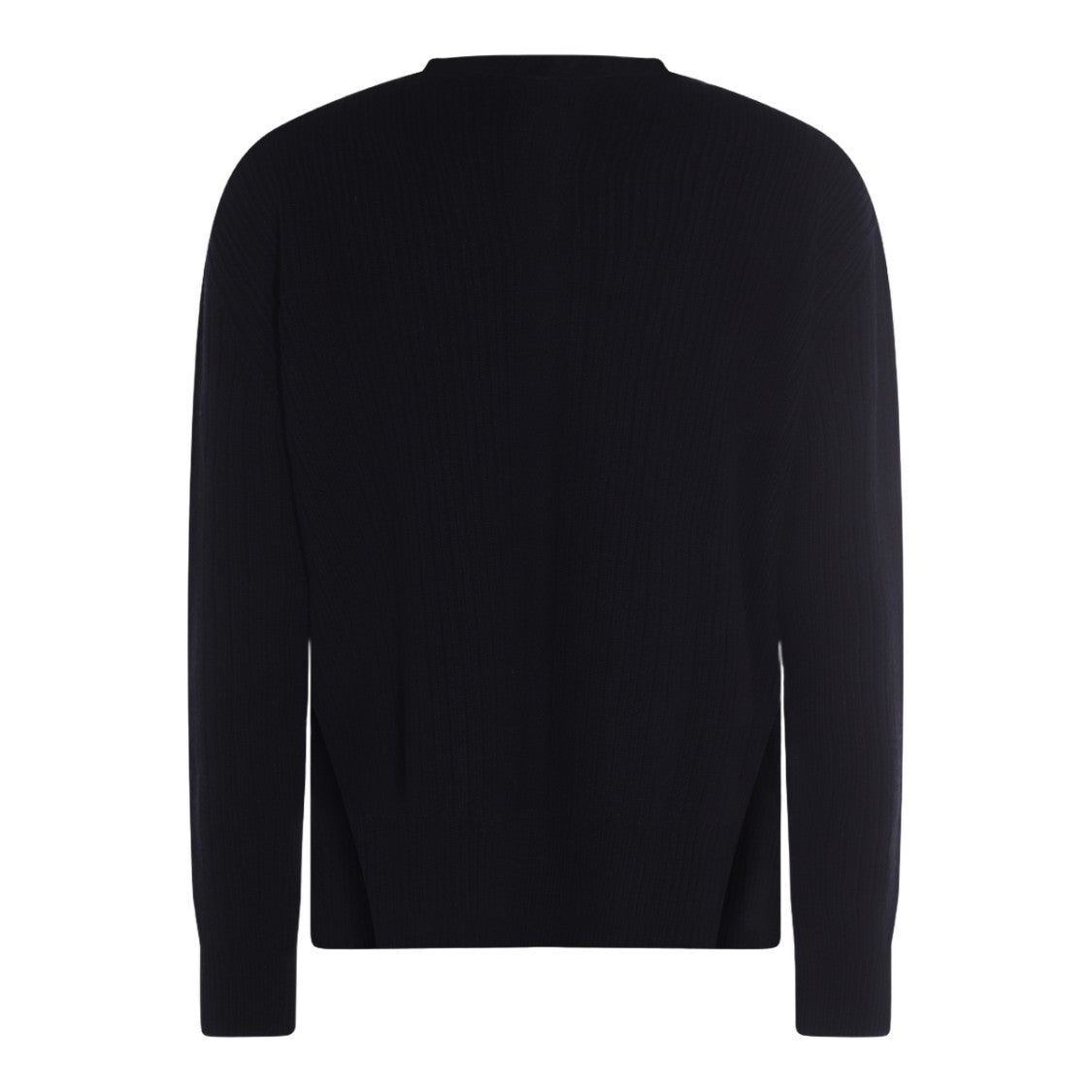 Rick Owens Ribbed Knit Sweater With Crew Neckline
