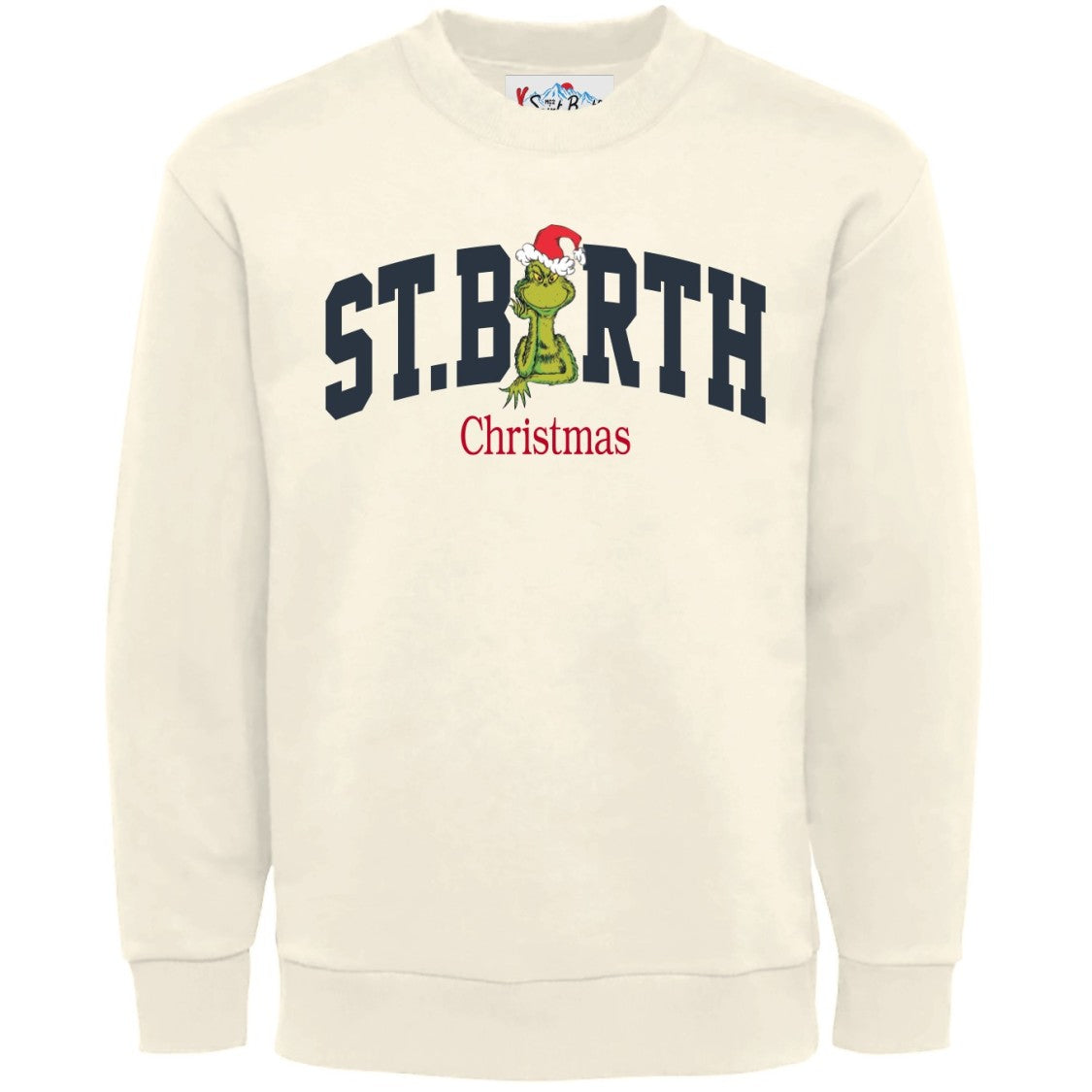 Mc2 Saint Barth Crewneck Sweatshirt With Festive Print