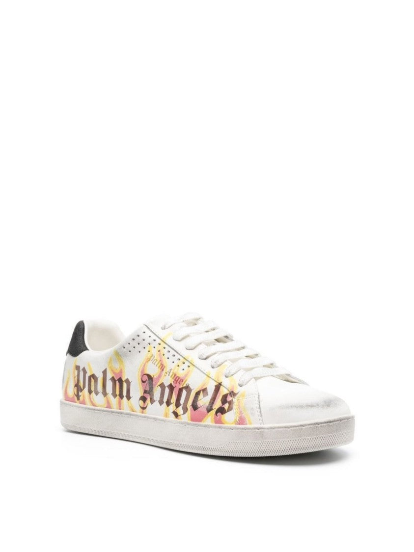 Palm Angels Spray Print Flame Logo Sneakers