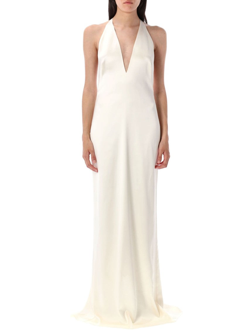 Polo Ralph Lauren Halter Design Satin Gown