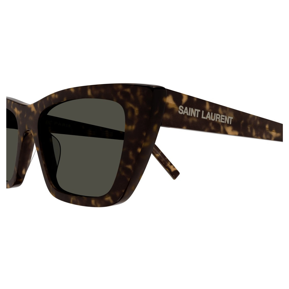 Saint Laurent Oversized Tortoiseshell Sunglasses With Dark Lenses