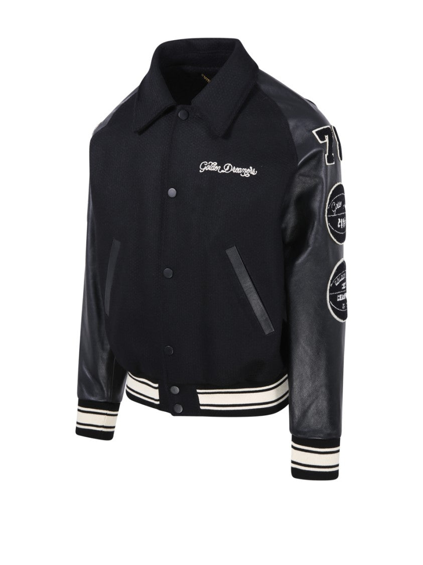 Golden Goose Classic Black Wool Bomber Jacket