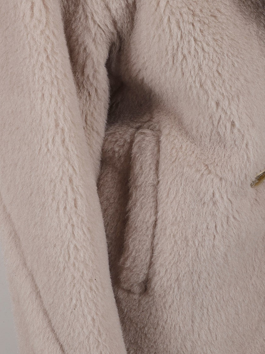 Max Mara Relaxed-Fit Textured Coat With Classic Lapel