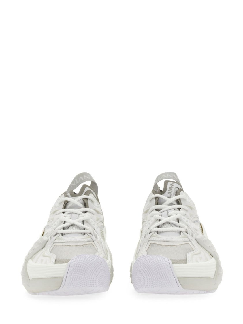 Lanvin Flash-X Mesh Upper Sneakers With Textured Panels