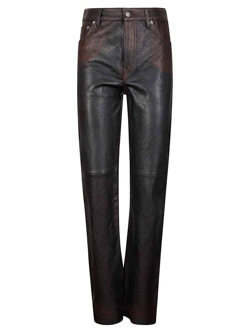 Golden Goose Journey W's Straight Peg Nappa Leather Pants