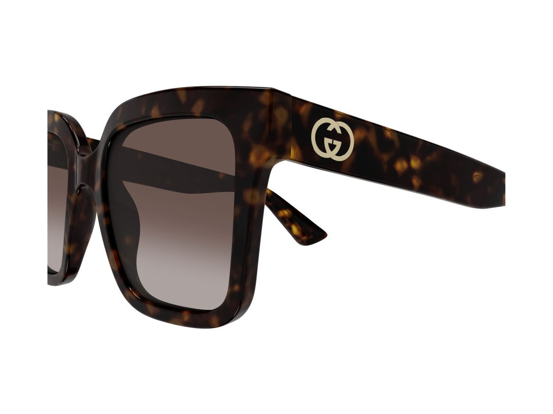 Gucci Tortoiseshell Gg2190s Oversized Sunglasses