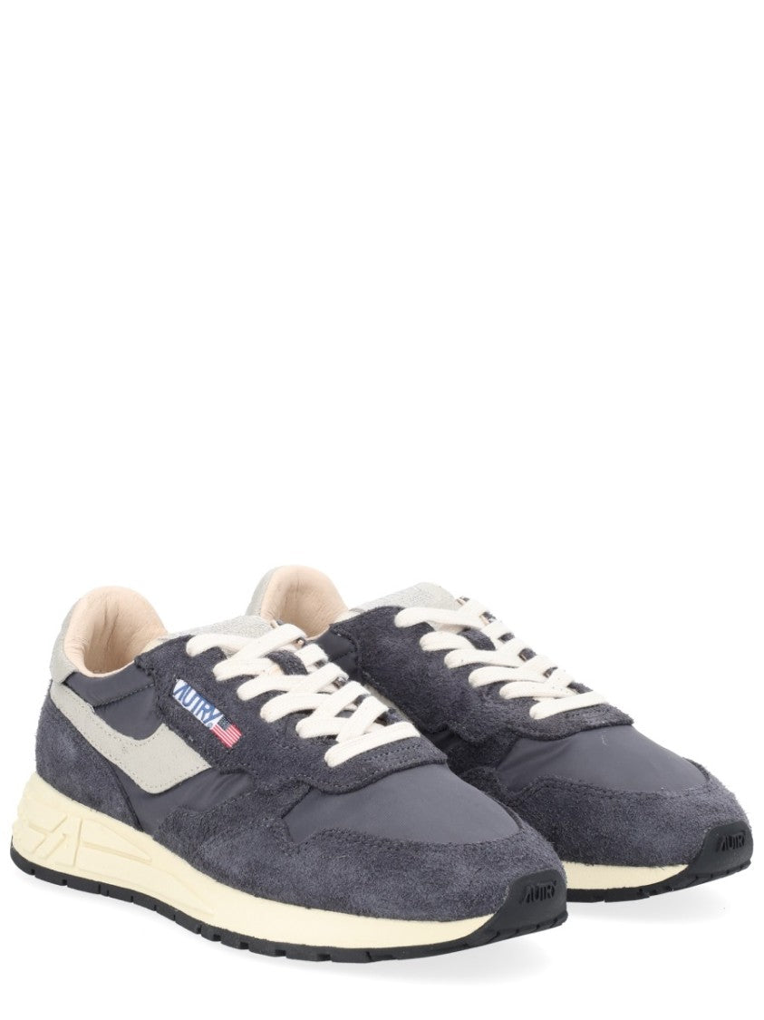 Autry Reelwind Low Textured Suede Nylon-Blend Sneakers