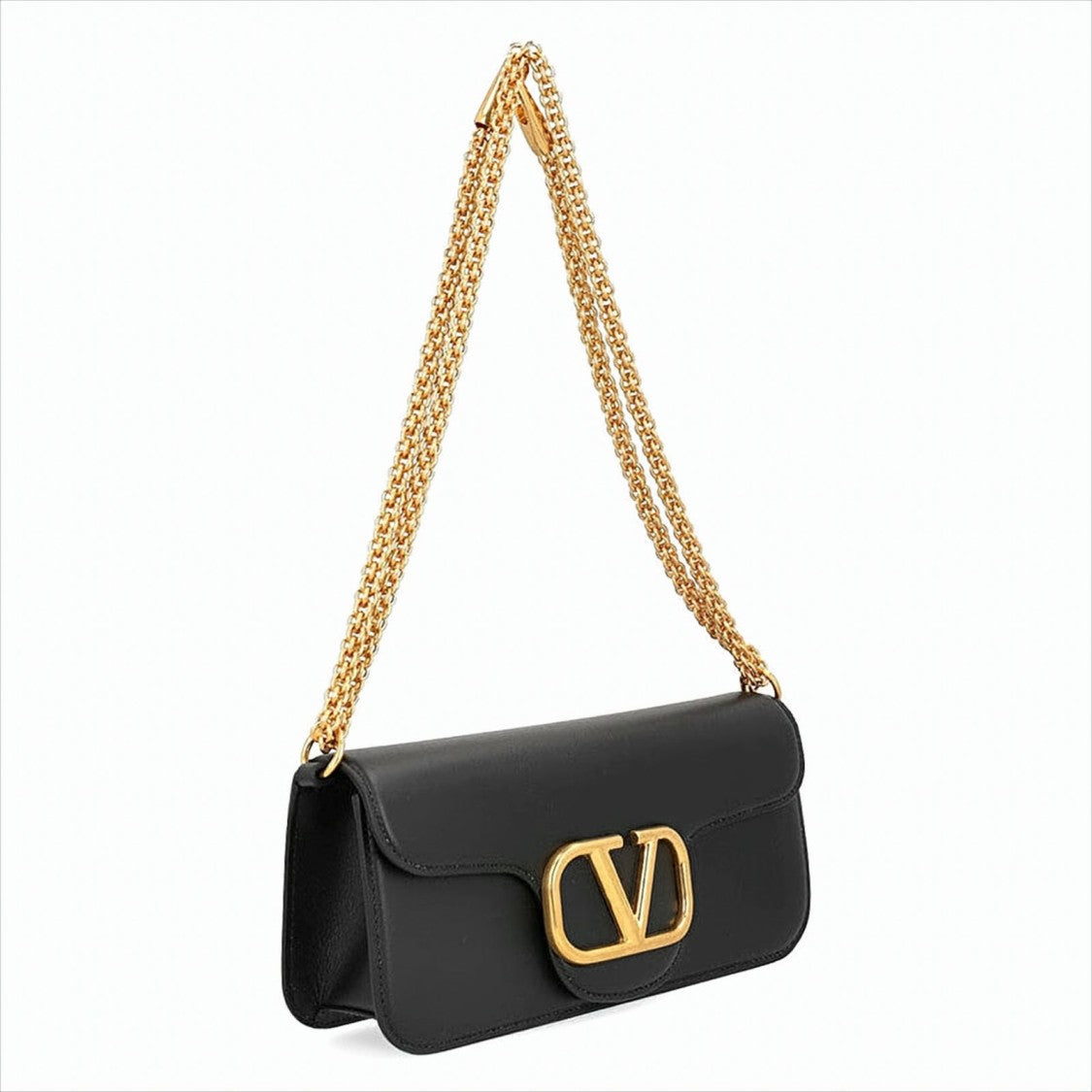 Valentino Garavani Structured Small Calfskin Shoulder Bag