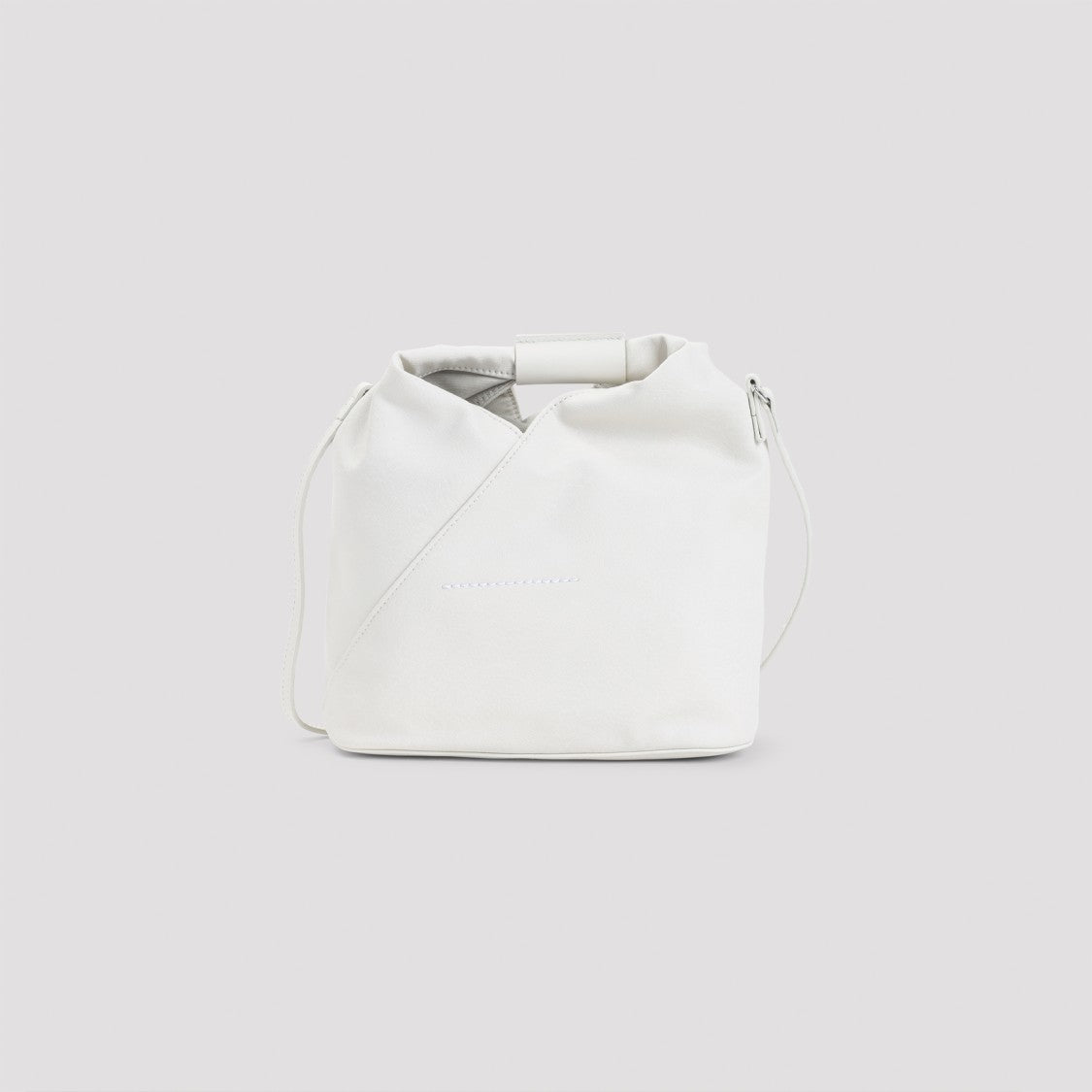 Mm6 By Maison Margiela Slouchy Shoulder Bag In Soft Neutral Polyurethane