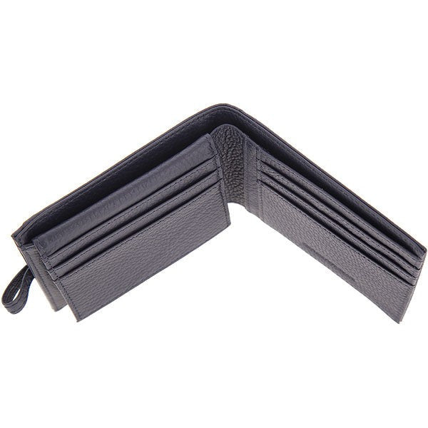 Emporio Armani Textured Leather Bi-Fold Wallet