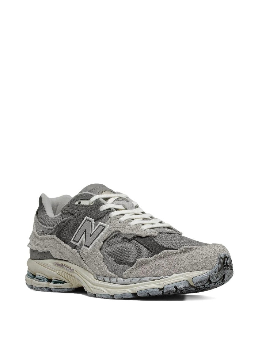 New Balance Layered Grey Sneakers With Cushioned Sole