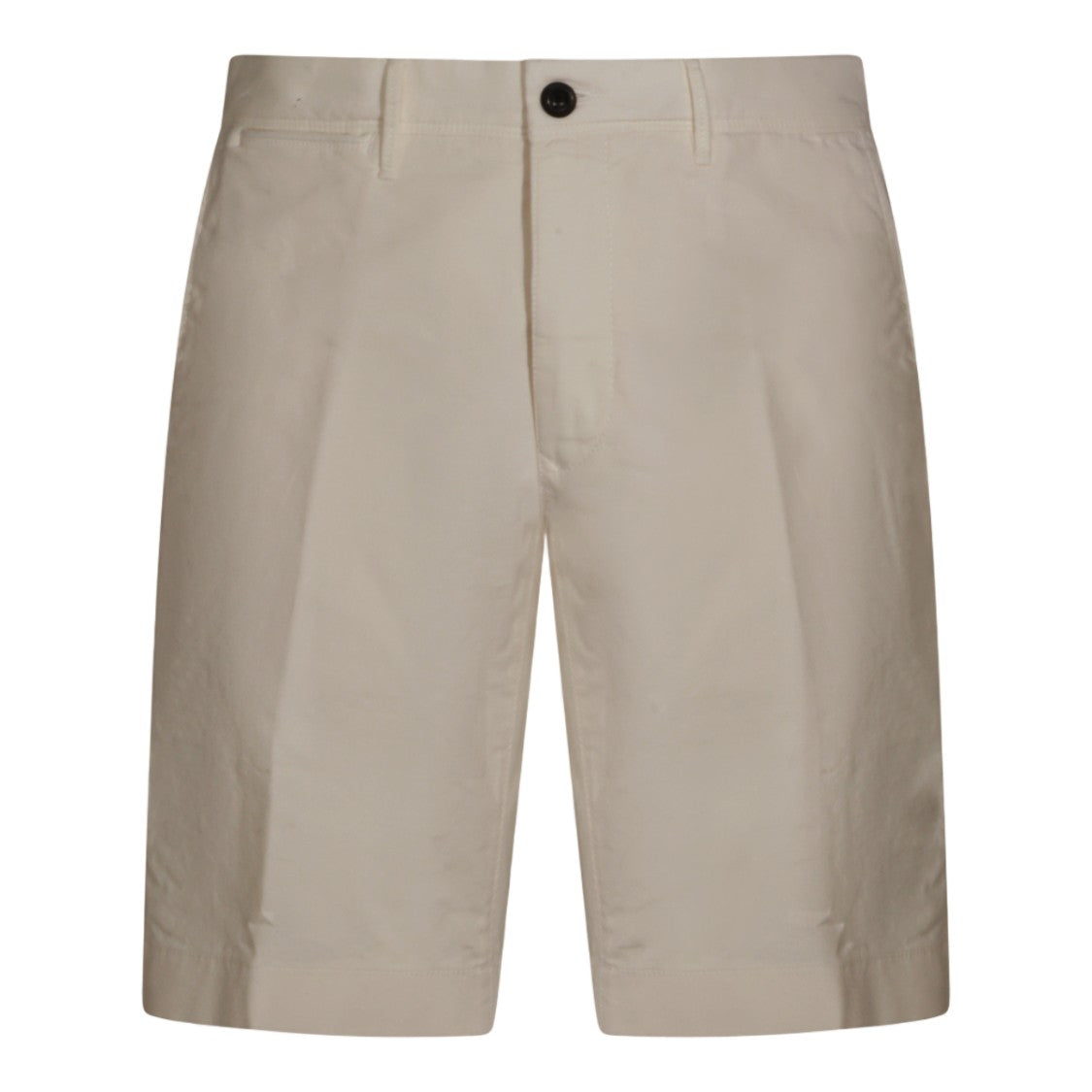 Incotex Tailored Neutral Shorts With Flat Front