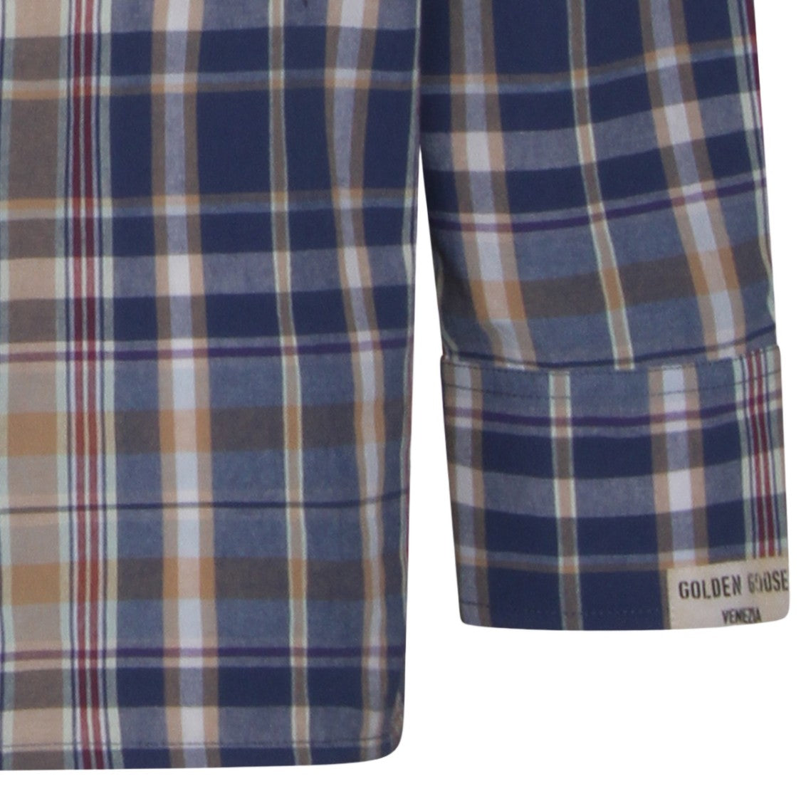 Golden Goose Tailored Fit White Shirt With Button-Down Front