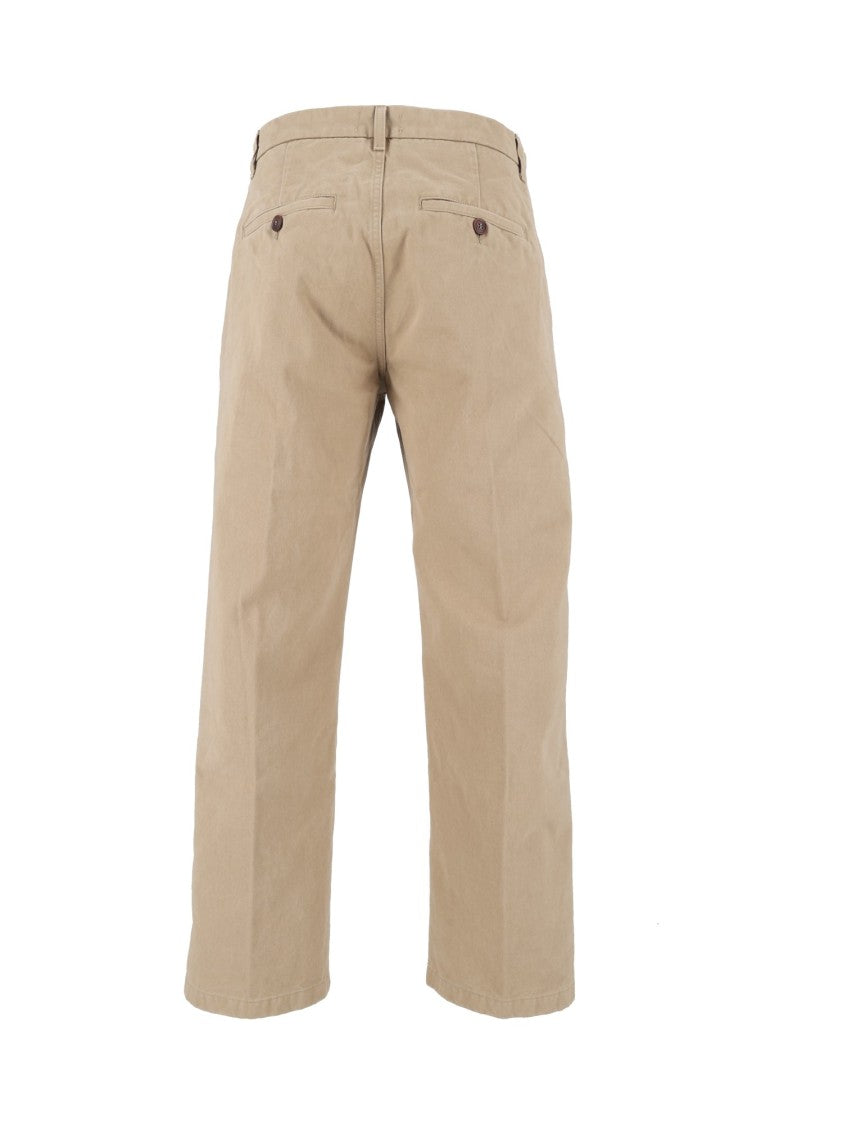 Tela Genova Renzo Coffee Heritage Gabardine Chino Pants