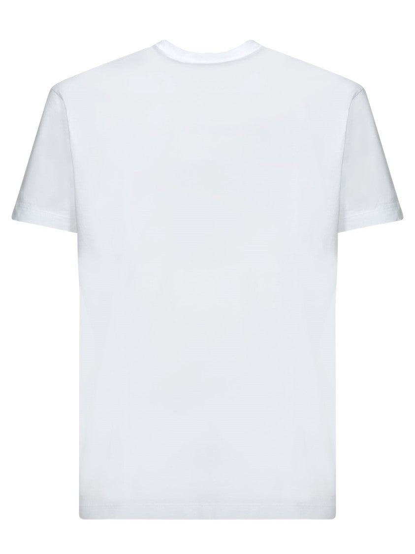 Dsquared2 Relaxed-Fit White T-Shirt With Bold Logo Print