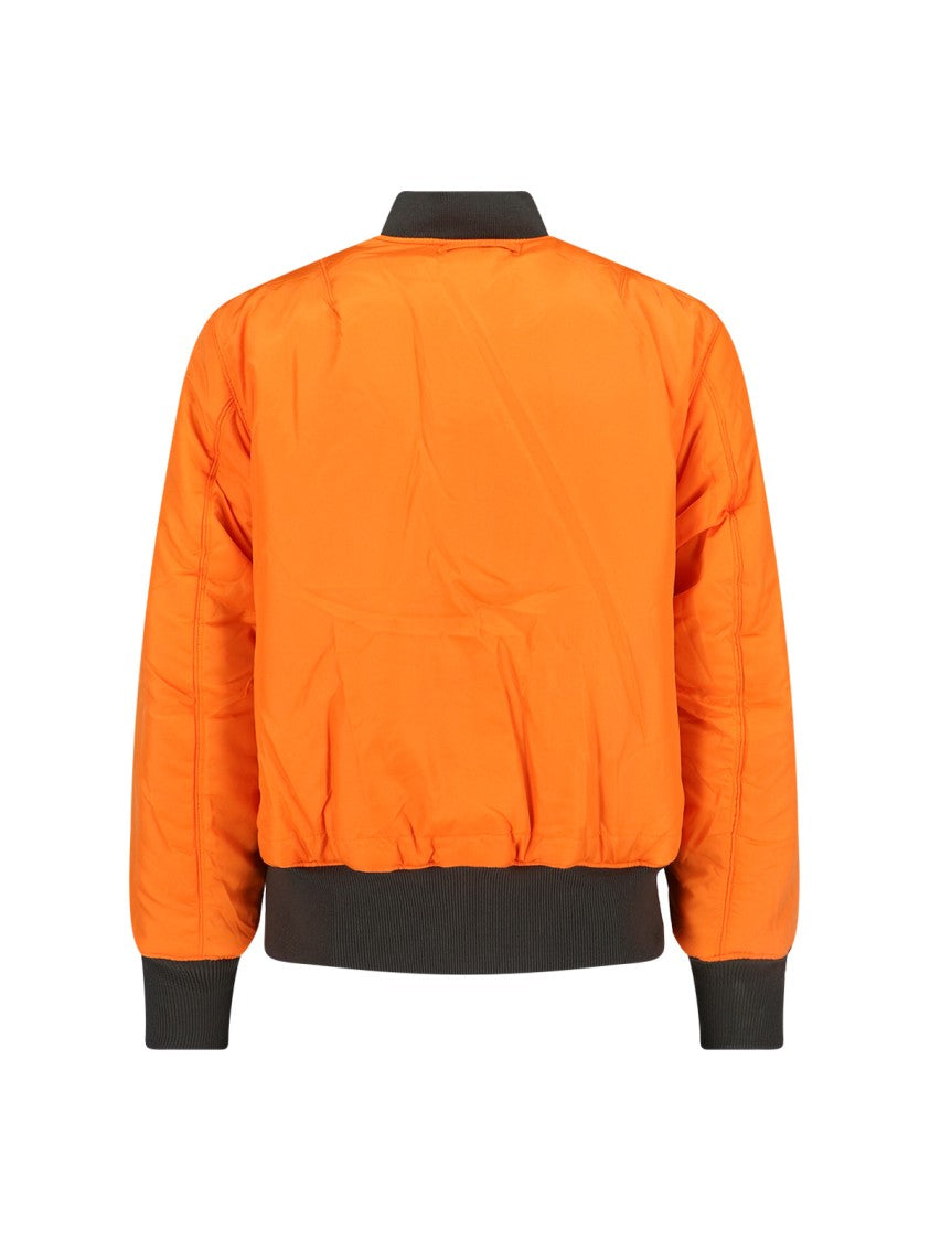 Alpha Industries Reversible Bomber Jacket In Green
